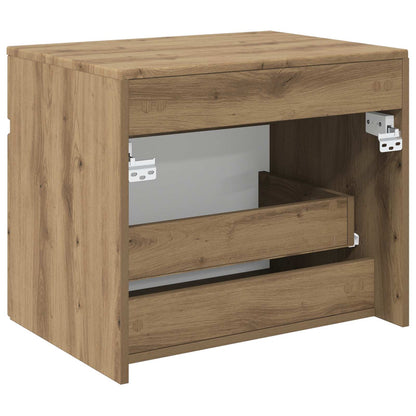 Wall-mounted Bathroom Cabinet Artisan Oak 59 x 44.5 x 50 cm