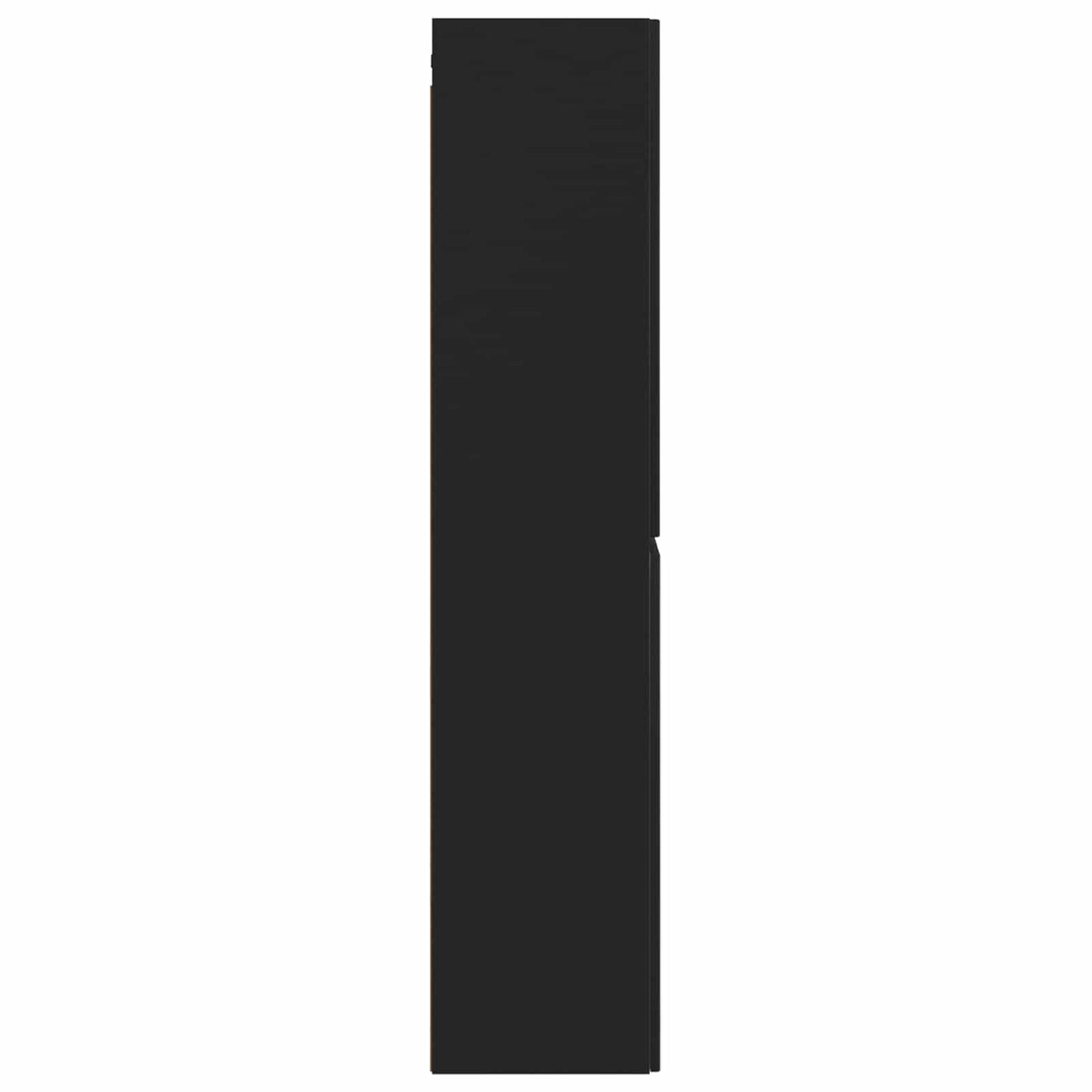 Wall-mounted Bathroom Cabinet Black 33 x 34.5 x 160 cm