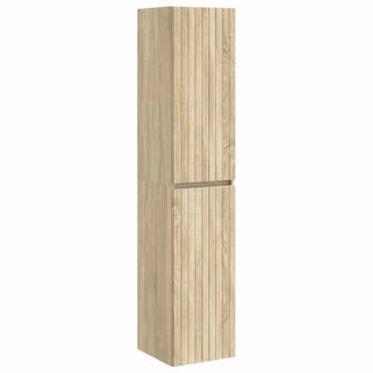 Wall-mounted Bathroom Cabinet Sonoma Oak 33 x 34.5 x 160 cm