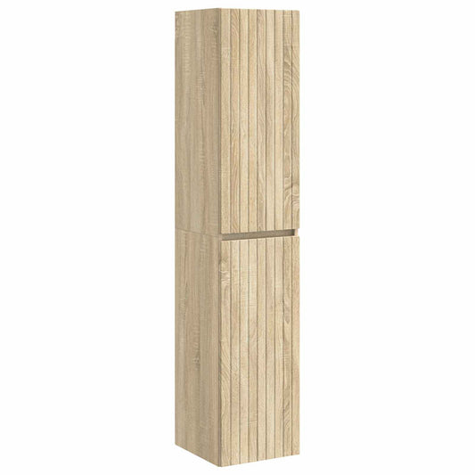 Wall-mounted Bathroom Cabinet Sonoma Oak 33 x 34.5 x 160 cm