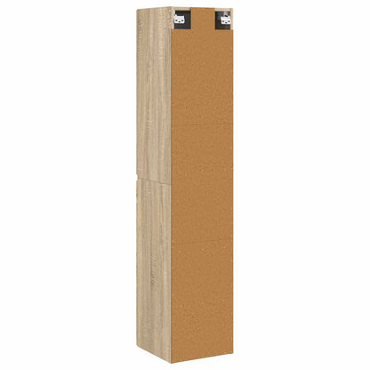Wall-mounted Bathroom Cabinet Sonoma Oak 33 x 34.5 x 160 cm