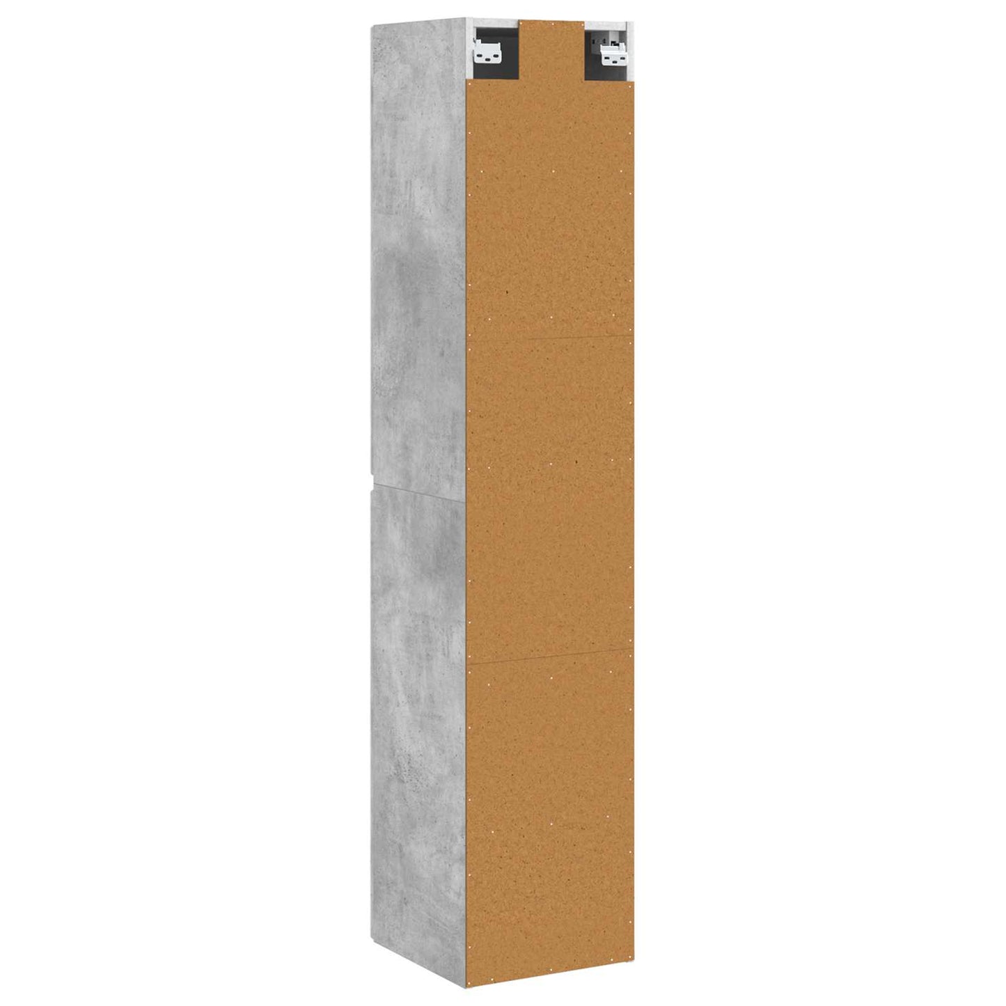 Wall-mounted Bathroom Cabinet Concrete Grey 33 x 34.5 x 160 cm