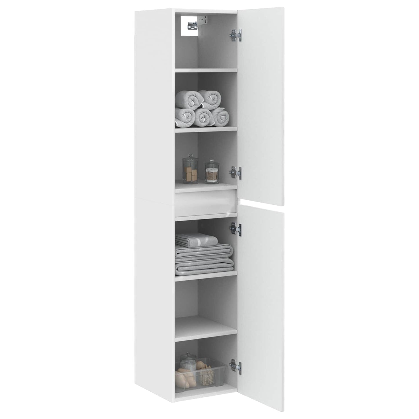 Wall-mounted Bathroom Cabinet High Gloss White