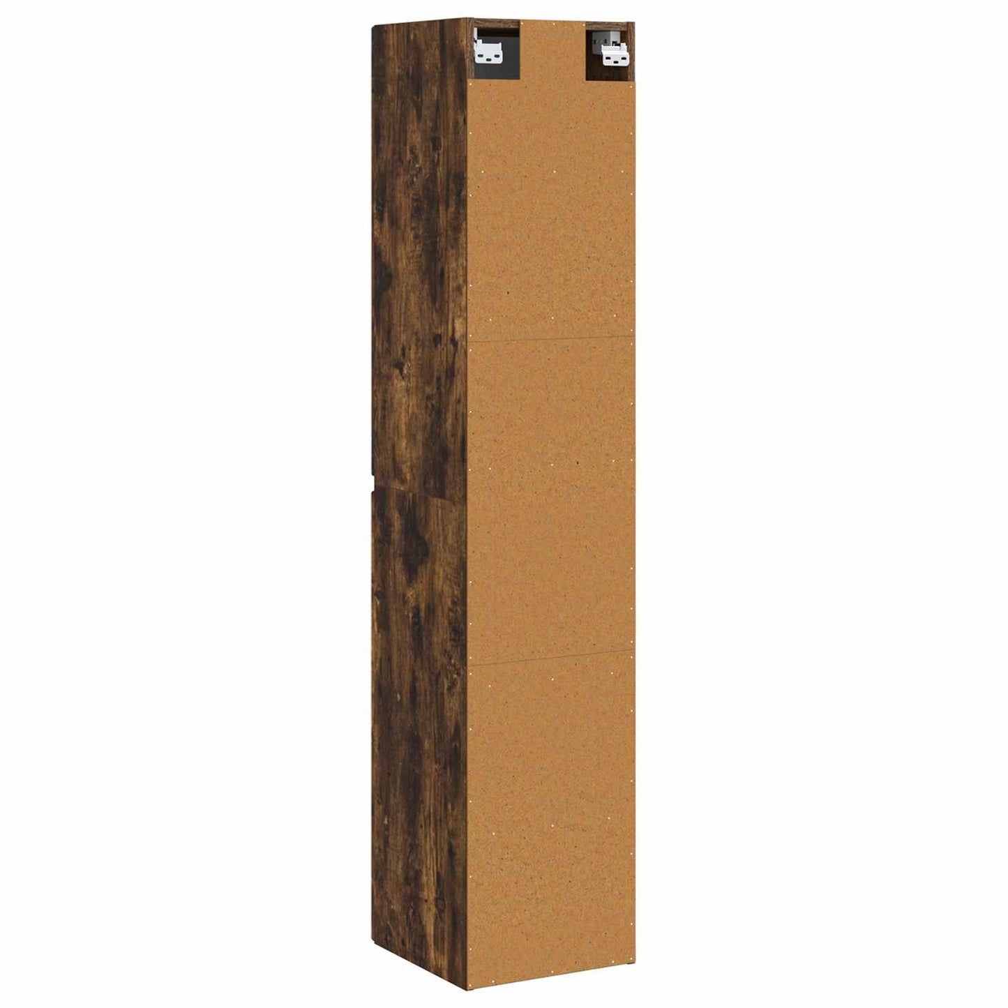 Wall-mounted Bathroom Cabinet Smoked Oak 33 x 34.5 x 160 cm