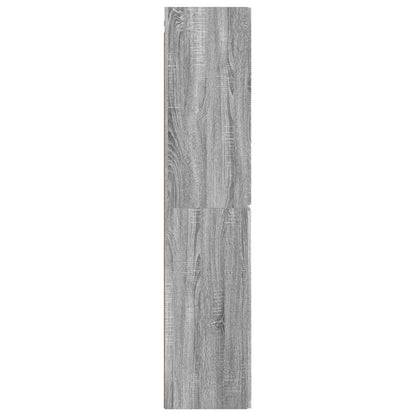 Wall-mounted Bathroom Cabinet Grey Sonoma 33 x 34.5 x 160 cm