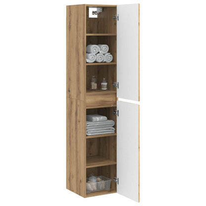 Wall-mounted Bathroom Cabinet Artisan Oak 33 x 34.5 x 160 cm