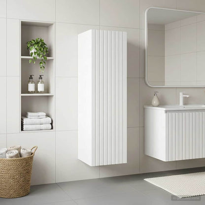 Wall-mounted Bathroom Cabinet White 33 x 34.5 x 100 cm