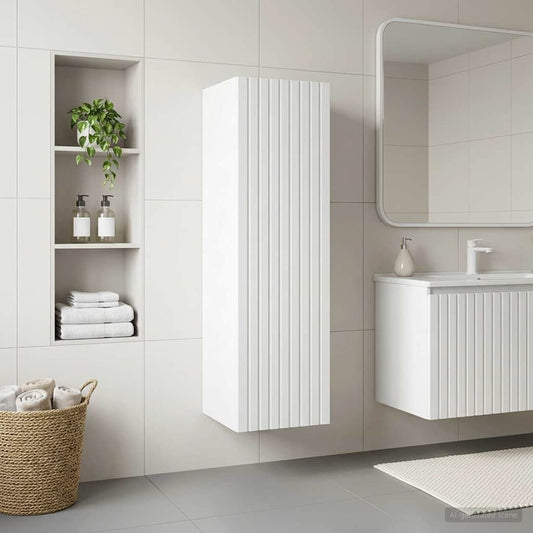 Wall-mounted Bathroom Cabinet White 33 x 34.5 x 100 cm