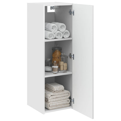 Wall-mounted Bathroom Cabinet White 33 x 34.5 x 100 cm