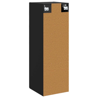 Wall-mounted Bathroom Cabinet Black 33 x 34.5 x 100 cm