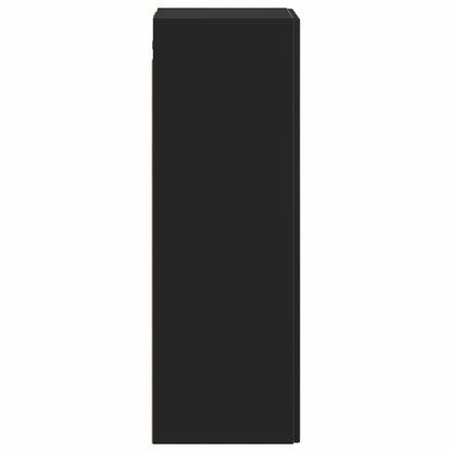 Wall-mounted Bathroom Cabinet Black 33 x 34.5 x 100 cm