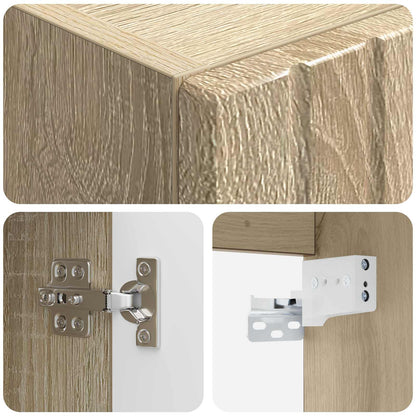 Wall-mounted Bathroom Cabinet Sonoma Oak 33 x 34.5 x 100 cm