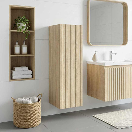 Wall-mounted Bathroom Cabinet Sonoma Oak 33 x 34.5 x 100 cm