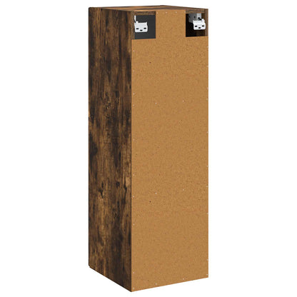 Wall-mounted Bathroom Cabinet Smoked Oak 33 x 34.5 x 100 cm