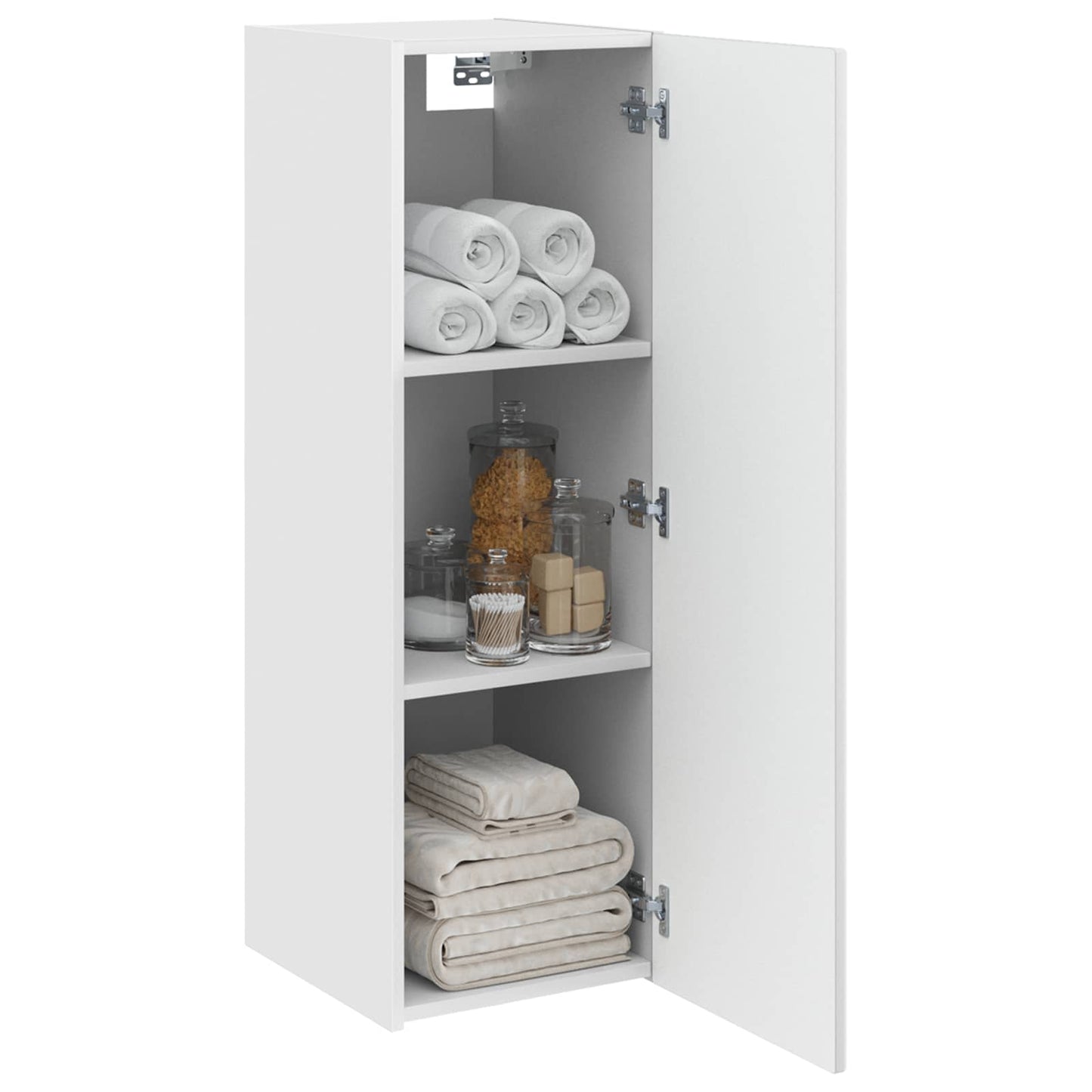 Wall-mounted Bathroom Cabinet White 33 x 34.5 x 60 cm