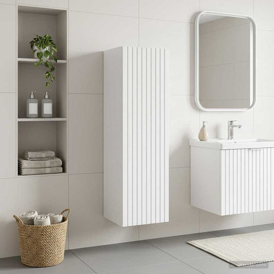 Wall-mounted Bathroom Cabinet High Gloss White