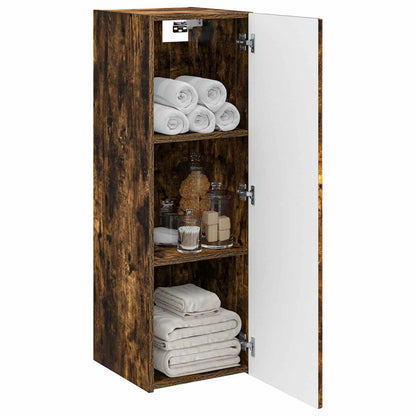 Wall-mounted Bathroom Cabinet Smoked Oak 33 x 34.5 x 60 cm