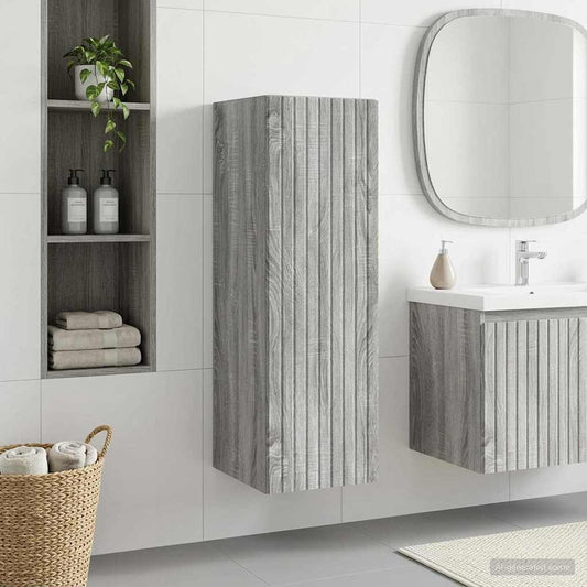Wall-mounted Bathroom Cabinet Grey Sonoma 33 x 34.5 x 60 cm