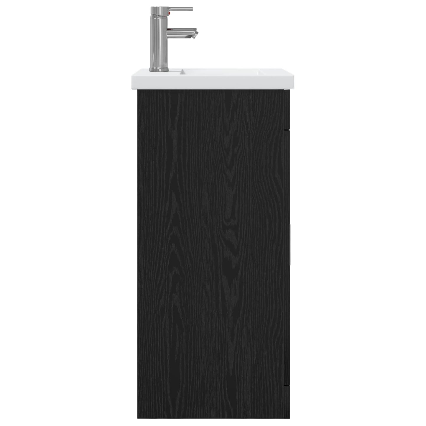 Bathroom Vanity with Sink Black Oak 42 x 40 x 84.5 cm