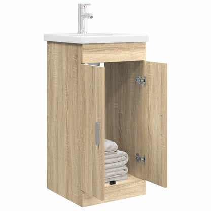 Bathroom Vanity with Sink Sonoma Oak 42 x 40 x 84.5 cm