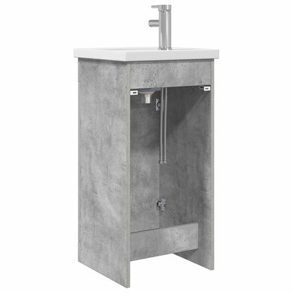 Bathroom Vanity with Sink Concrete Grey 42 x 40 x 84.5 cm