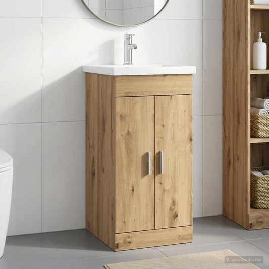 Bathroom Vanity with Sink Artisan Oak 42 x 40 x 84.5 cm