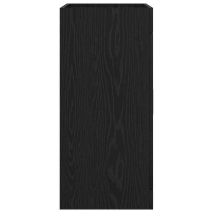 Bathroom Under Sink Cabinet Black Oak 56 x 37.5 x 81 cm