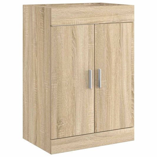 Bathroom Under Sink Cabinet Sonoma Oak 56 x 37.5 x 81 cm