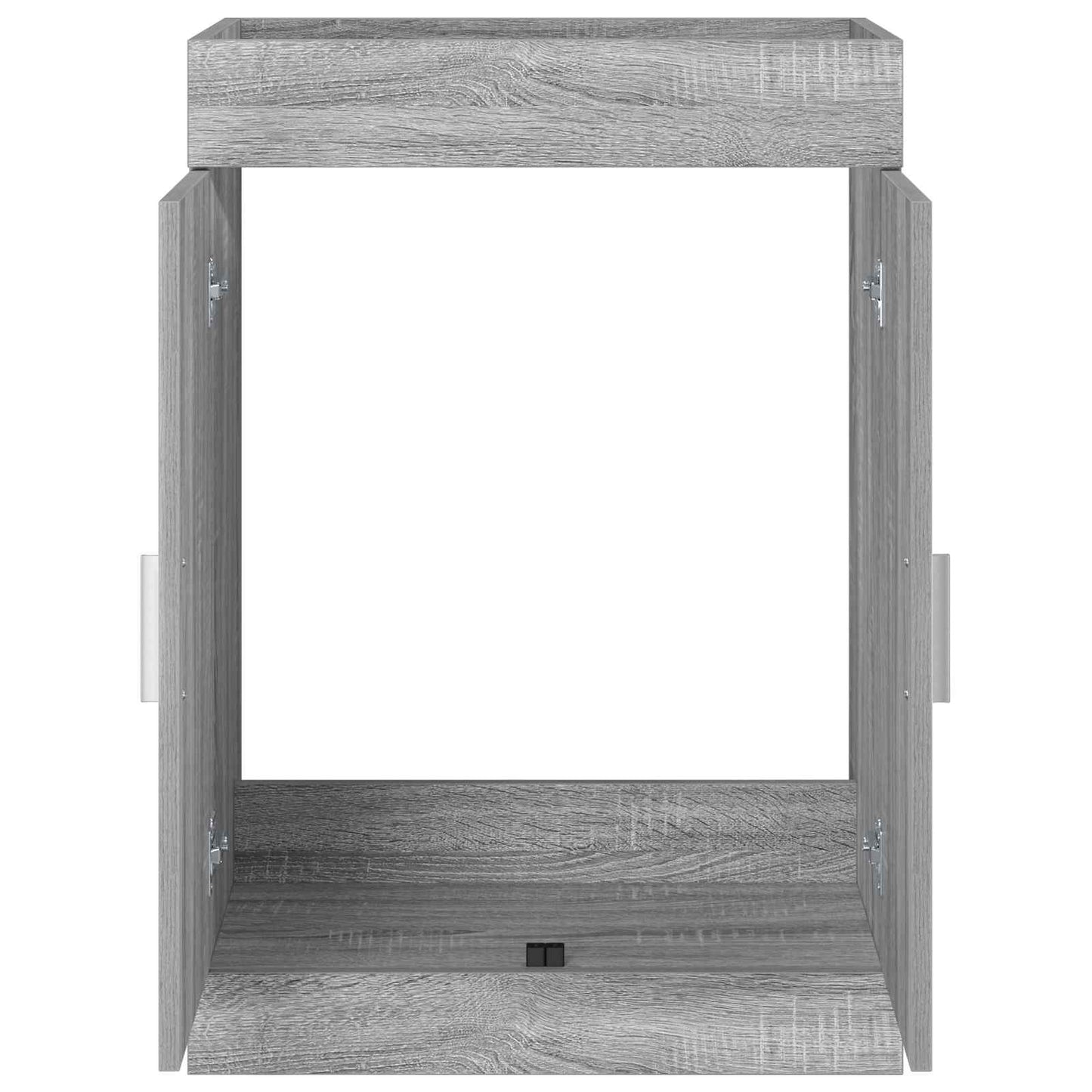 Bathroom Under Sink Cabinet Grey Sonoma 56 x 37.5 x 81 cm