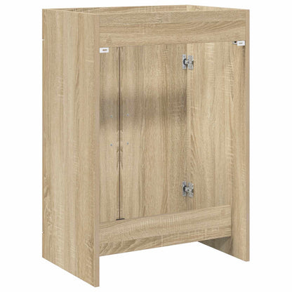 Bathroom Under Sink Cabinet Sonoma Oak 78.5 x 37.5 x 81 cm