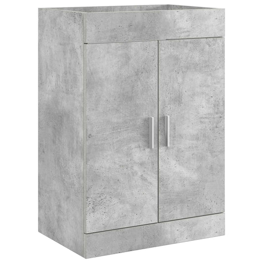 Bathroom Under Sink Cabinet Concrete Grey 78.5 x 37.5 x 81 cm