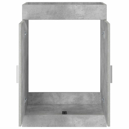 Bathroom Under Sink Cabinet Concrete Grey 78.5 x 37.5 x 81 cm