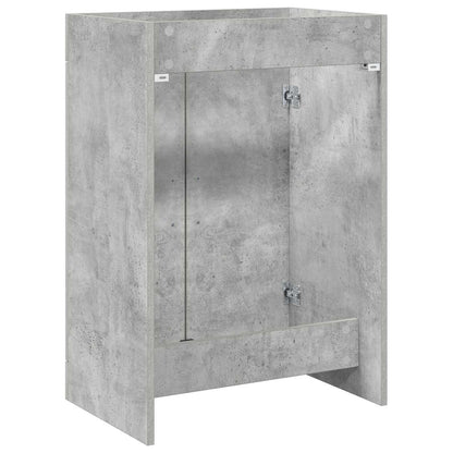 Bathroom Under Sink Cabinet Concrete Grey 78.5 x 37.5 x 81 cm