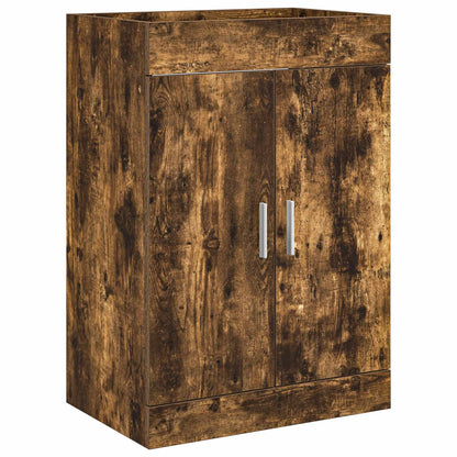 Bathroom Under Sink Cabinet Smoked Oak 78.5 x 37.5 x 81 cm