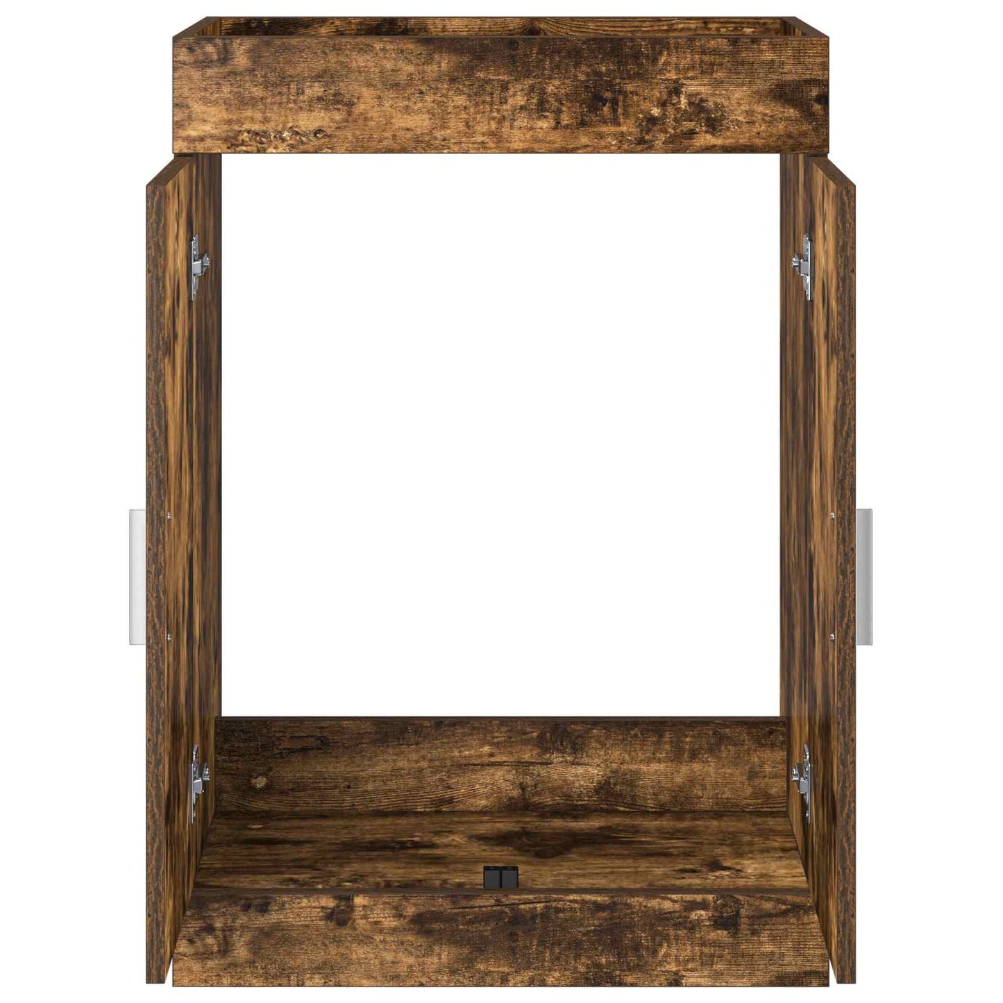 Bathroom Under Sink Cabinet Smoked Oak 78.5 x 37.5 x 81 cm