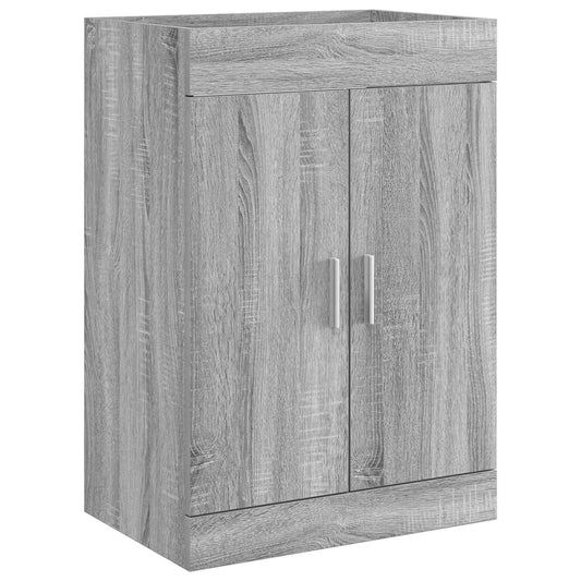 Bathroom Under Sink Cabinet Grey Sonoma 78.5 x 37.5 x 81 cm