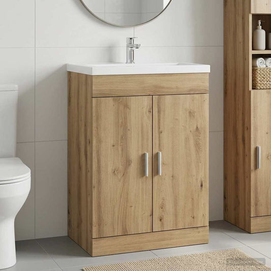 Bathroom Under Sink Cabinet Artisan Oak 78.5 x 37.5 x 81 cm