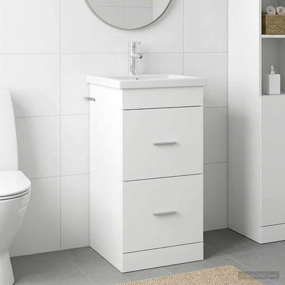 Bathroom Vanity with Sink White 42 x 40 x 84.5 cm