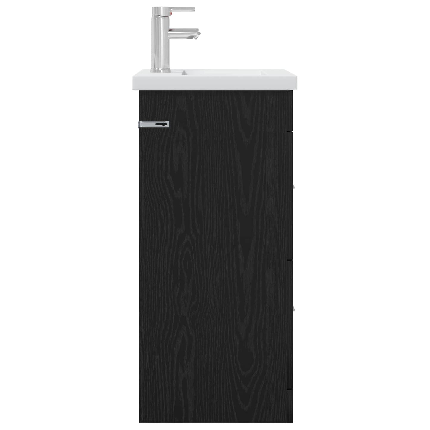 Bathroom Vanity with Sink Black Oak 42 x 40 x 84.5 cm