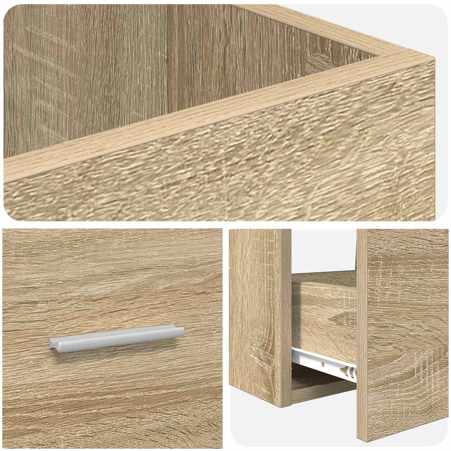 Bathroom Vanity with Sink Sonoma Oak 42 x 40 x 84.5 cm