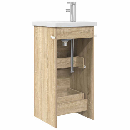 Bathroom Vanity with Sink Sonoma Oak 42 x 40 x 84.5 cm