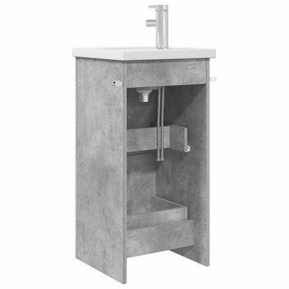 Bathroom Vanity with Sink Concrete Grey 42 x 40 x 84.5 cm