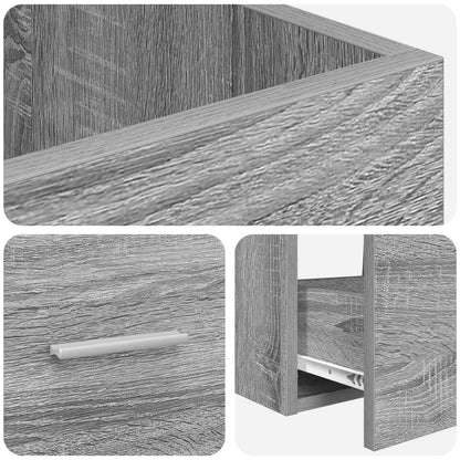 Bathroom Vanity with Sink Grey Sonoma 42 x 40 x 84.5 cm