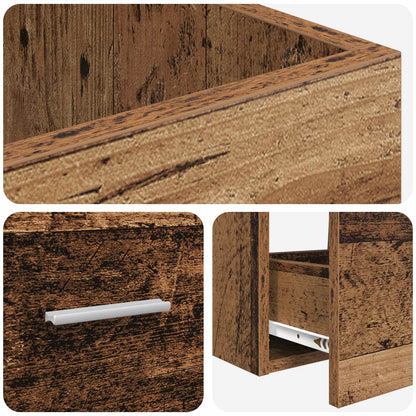 Bathroom Vanity with Sink Old Wood 42 x 40 x 84.5 cm