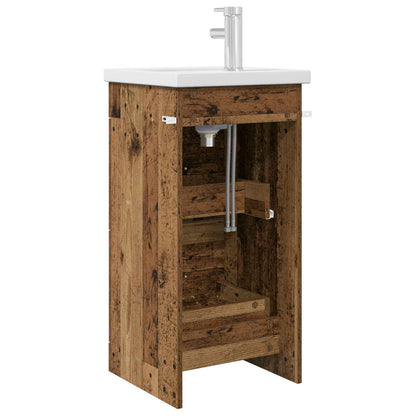 Bathroom Vanity with Sink Old Wood 42 x 40 x 84.5 cm