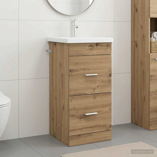 Bathroom Vanity with Sink Artisan Oak 42 x 40 x 84.5 cm