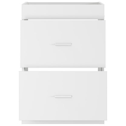 Bathroom Under Sink Cabinet White 56 x 37.5 x 81 cm