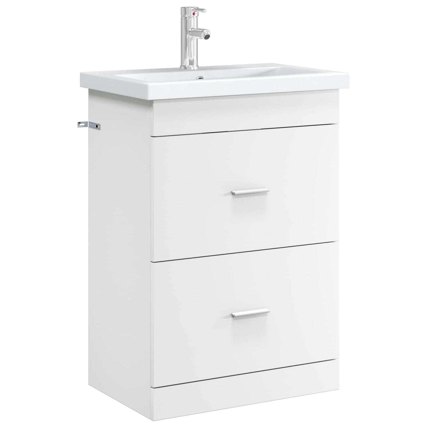 Bathroom Under Sink Cabinet White 56 x 37.5 x 81 cm