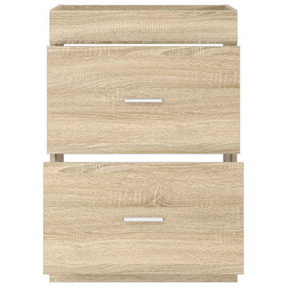 Bathroom Under Sink Cabinet Sonoma Oak 56 x 37.5 x 81 cm