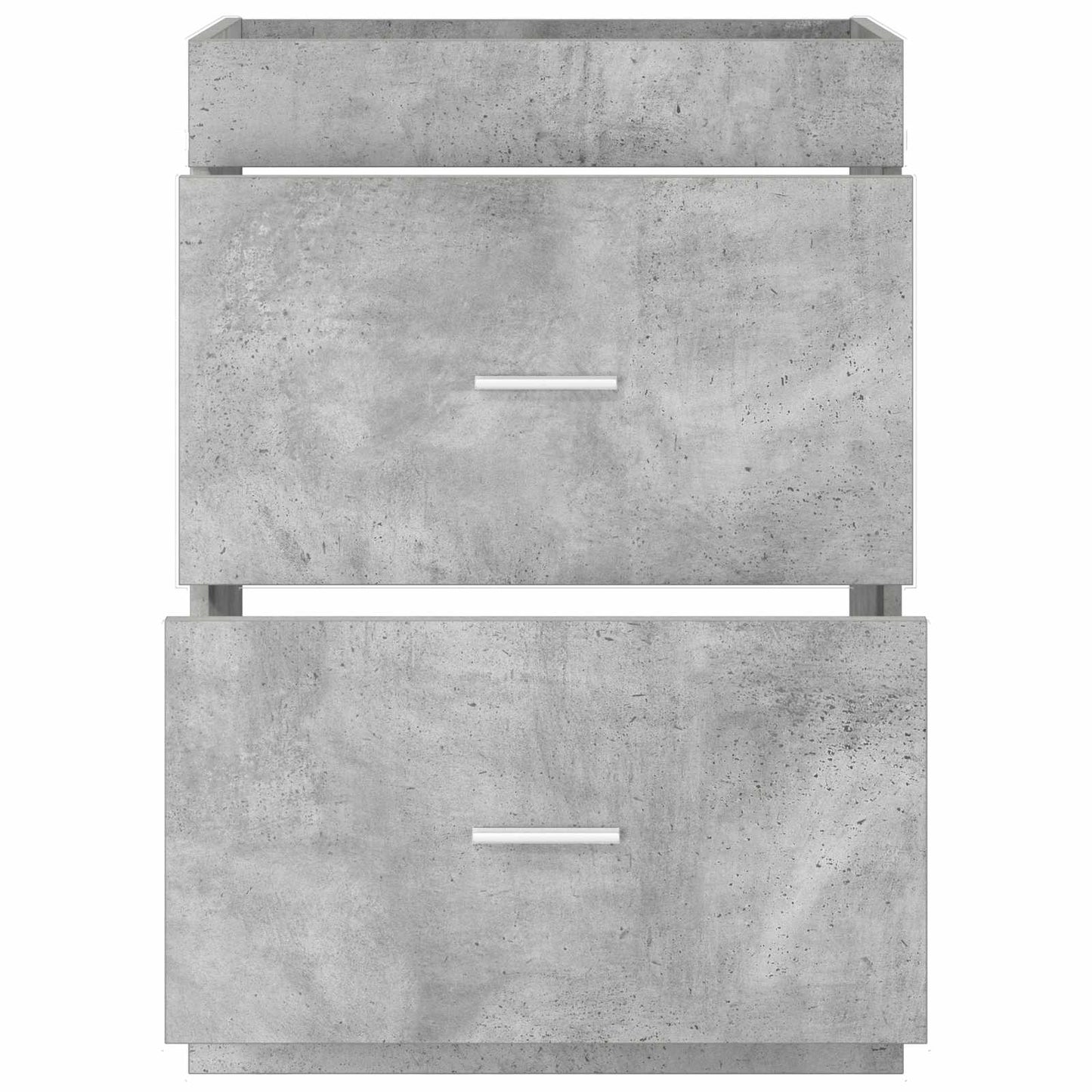 Bathroom Under Sink Cabinet Concrete Grey 56 x 37.5 x 81 cm